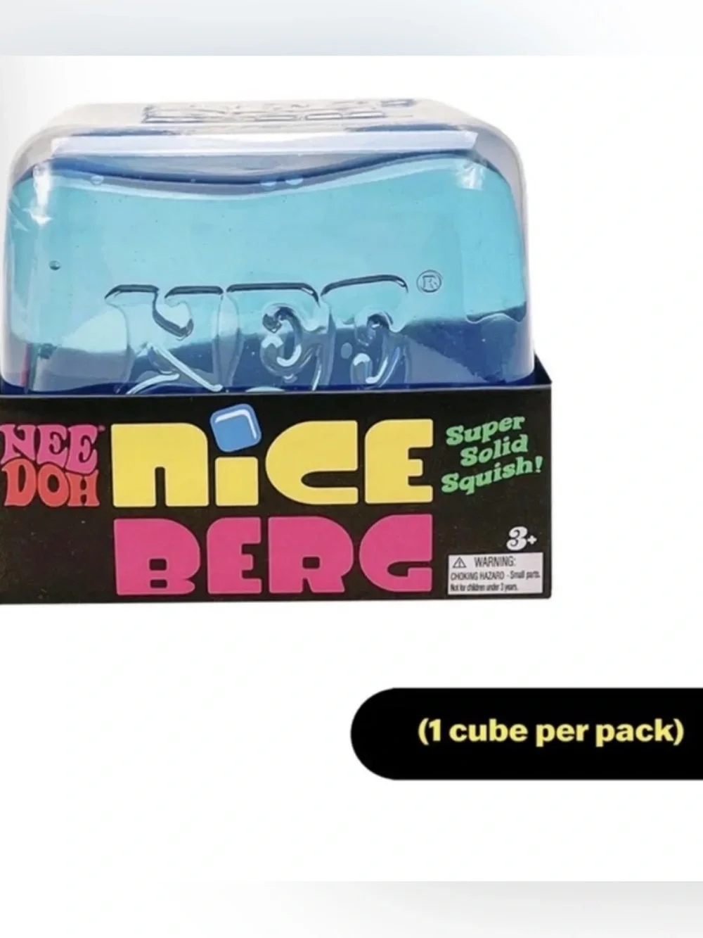 Nee Doh Nice Berg Solid Squish Toy - Blue